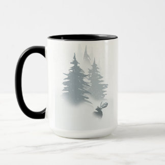 Stag in einem Schneewald Tasse
