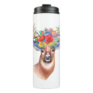 Stag in Farben Thermosbecher
