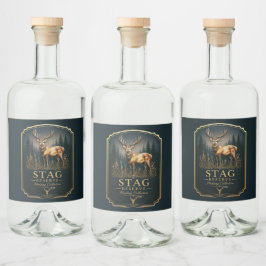STAG – JAGDKOLLEKTION ALKOHOLFLASCHENETIKETT