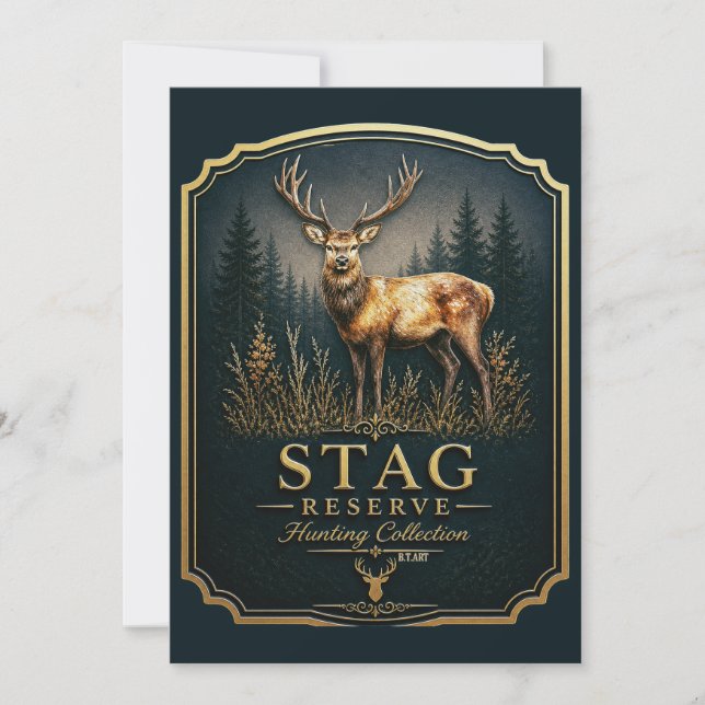 STAG – JAGDKOLLEKTION  EINLADUNG (Vorderseite)