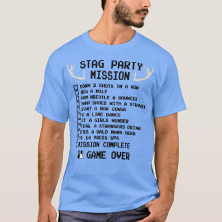 Stag Party Checklist Funny Bachelor Shirt 2