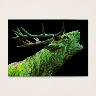 Stag Rentier Head - grün, schwarz hinten