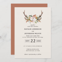 Stag Rost Terracotta floral elegant modern