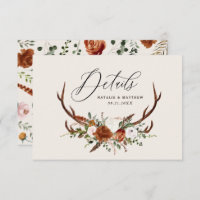 Stag terracotta Rost Blumen elegante Hochzeitsbudg