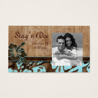 Stag und Docket Tickets Hibiskus Blume Blue