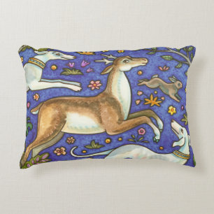 Stag und Hunde, klassischer Motiv ACCENT PILLOW Zierkissen