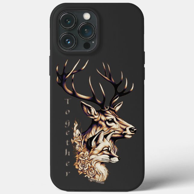 Stag & Vixen zusammen Case-Mate iPhone Hülle (Rückseite)