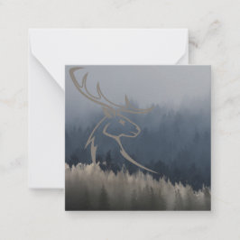 Stag - Waldgeist Mitteilungskarte