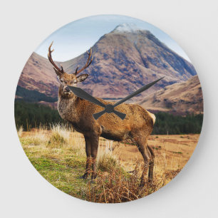Stag Wall Clock Große Wanduhr