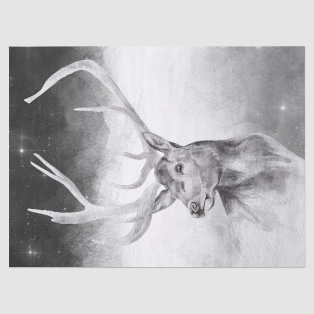 Stag Watercolor Seidenpapier (Vorderseite)