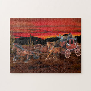 STAGECOACH-COWBOYS PUZZLE