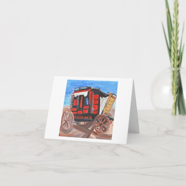 Stagecoach Dankeskarte (Vorderseite)
