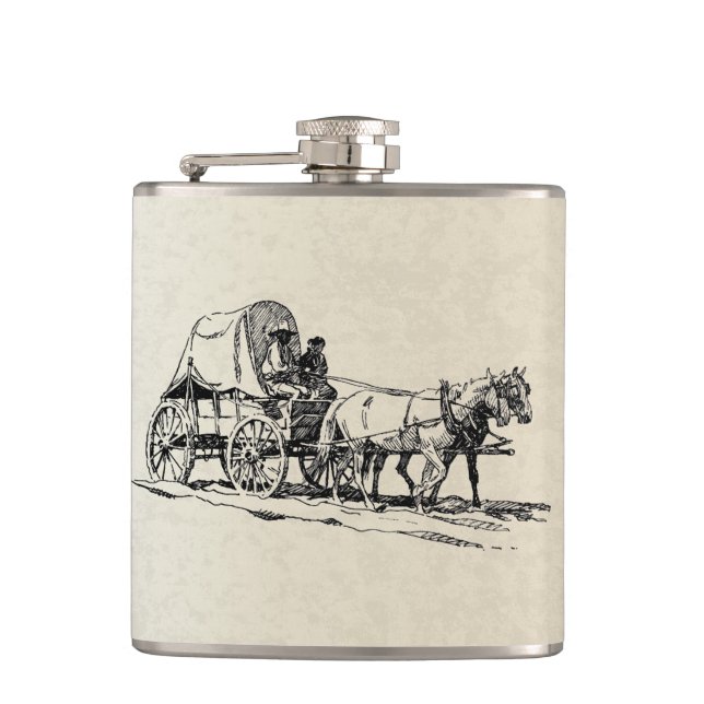 Stagecoach Flask Flachmann (Vorderseite)