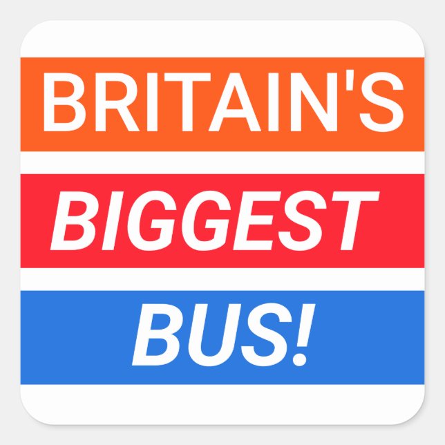 Stagecoach-Sticker Quadratischer Aufkleber (Vorderseite)