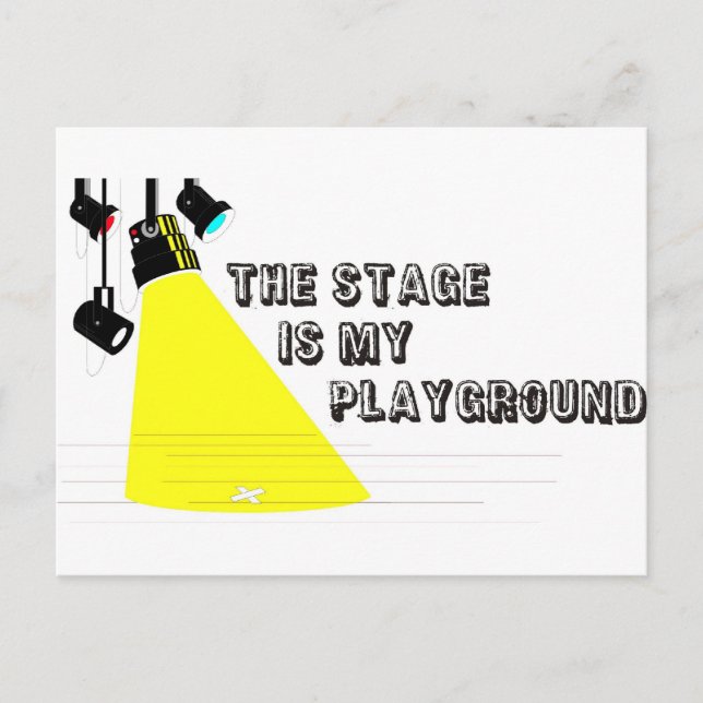 StageIsMyPlayground Postkarte (Vorderseite)