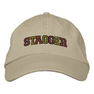 Stagger Mens Khaki Anpassbarer Hut