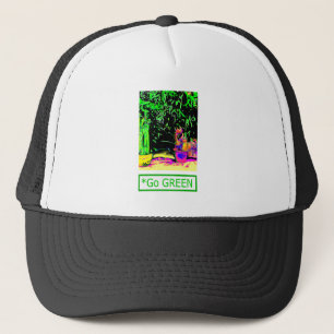 Staghorn Farn GEHEN GREEN1a jGibney das MUSEUM Truckerkappe