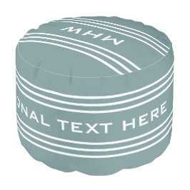 Stahl Blue Stripes kundenspezifischer Monogramm-Be Hocker
