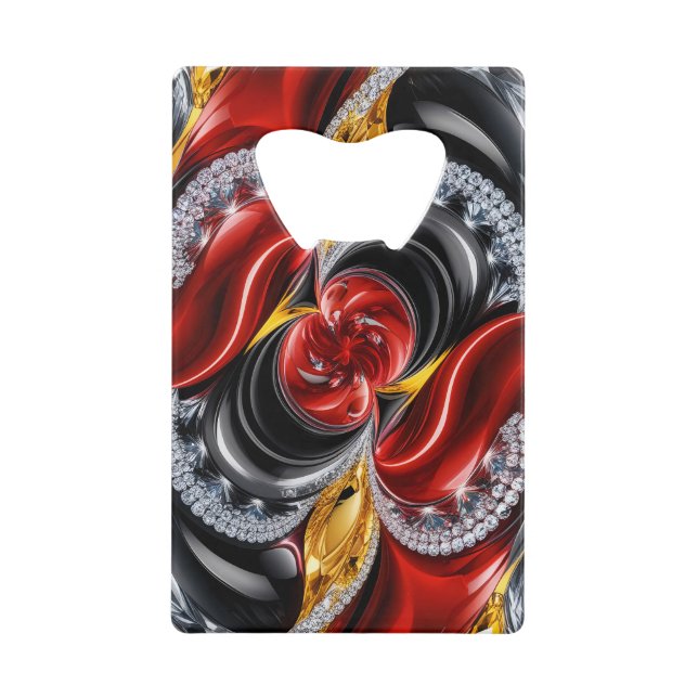 Stahl Flaschenöffner mit Deutschland Farben (Vorderseite)