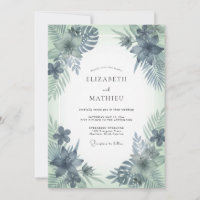 Stahl-Minz-Palmen-Eukalyptus-Hochzeit