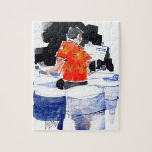 Stahl-Trommeln Bass-Spieler / Künstler Larry Lerew Puzzle