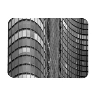 Stahl- und Glaszwischenwand von modernem Magnet