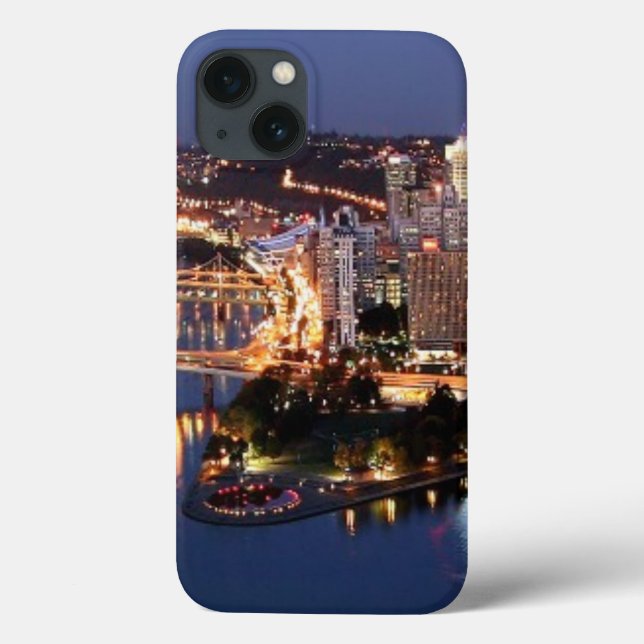 Stahl und Indigo-Sandwich Case-Mate iPhone Hülle (Rückseite)