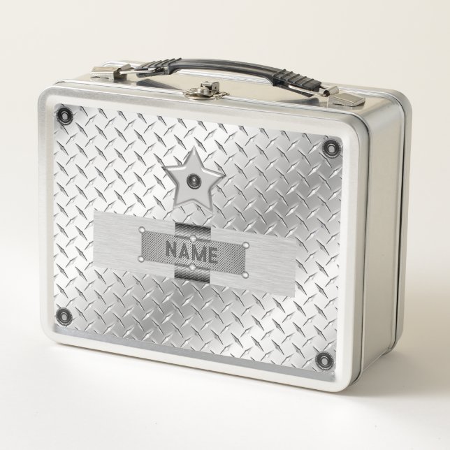 Stahl- und Metal-Star-Lunch Box Metall Brotdose (Vorderseite)