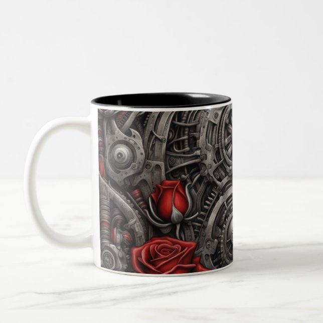Stahl und Rose 011 Zweifarbige Tasse (Links)
