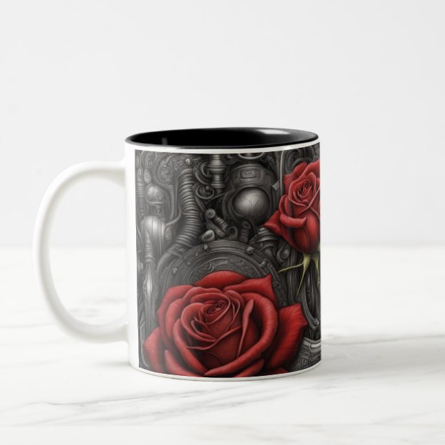 Stahl und Rose 030 Zweifarbige Tasse (Links)