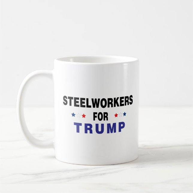 Stahlarbeiter für Trump Kaffeetasse (Links)