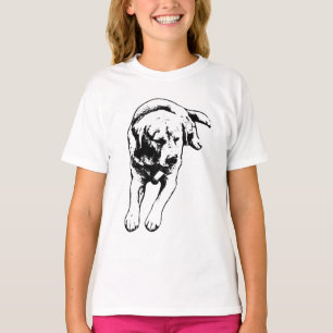 Stahlaugen - zentriertes Portrait T-Shirt