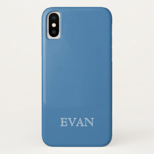 STAHLblau fester Hintergrund iPhone X Fall Case-Mate iPhone Hülle