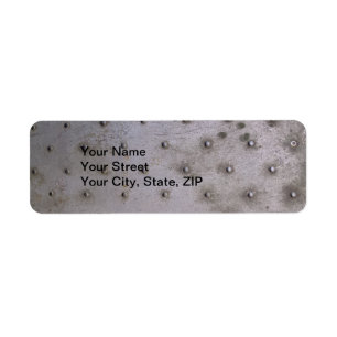 Stahlblech mit schmutzigen Nieten