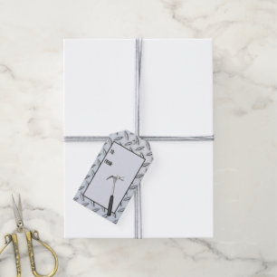 Stahldiamantplatte mit Hammer Geschenkanhänger
