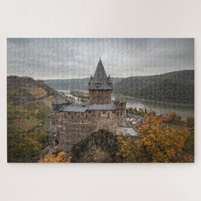 Stahleck Castle Bacharach Deutschland Puzzle (Horizontal)
