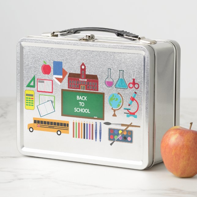 Stahlfinish School Metall Brotdose (Beispiel)