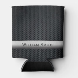 Stahlgestreift, dunkles Metall Dosenkühler