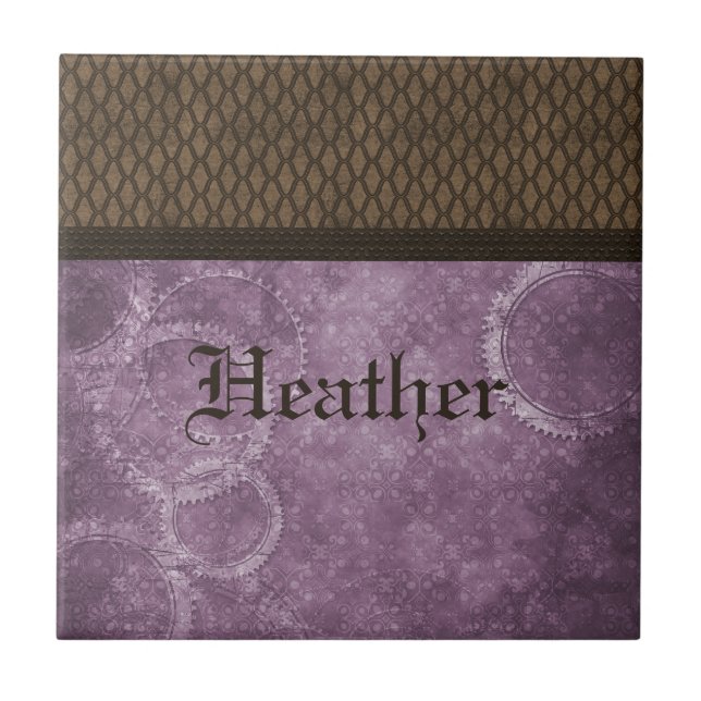 Stahlgetriebe, Lila Fliese (Vorderseite)