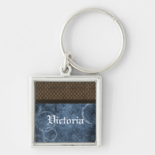 Stahlgetriebe Premium Schlüsselanhänger, blau Schlüsselanhänger