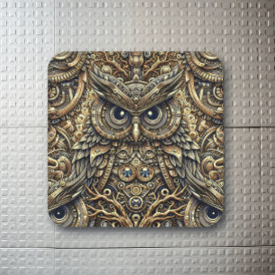 Stahlgetriebe Quadratischer Aufkleber