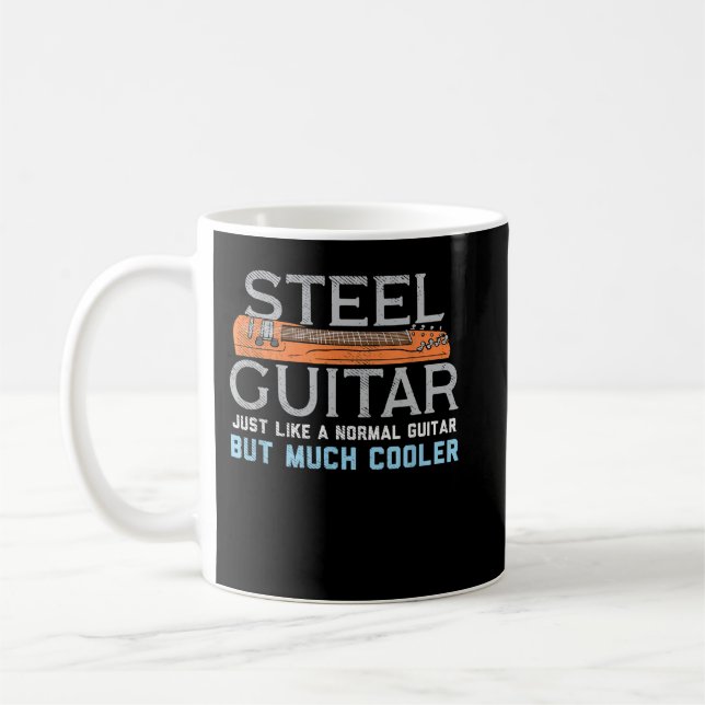 Stahlgitarre für Gitarrenspieler Kaffeetasse (Links)