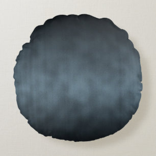 Stahlgraue gothische Ombre-Hintergrundkunst Rundes Kissen
