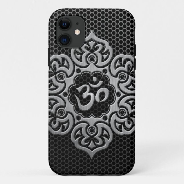 Stahlmasche Blumenom Case-Mate iPhone Hülle (Rückseite)