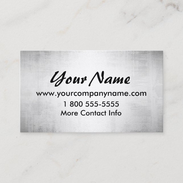 Stahlmetallblick-unzerstörbare Visitenkarten Visitenkarte (Vorderseite)