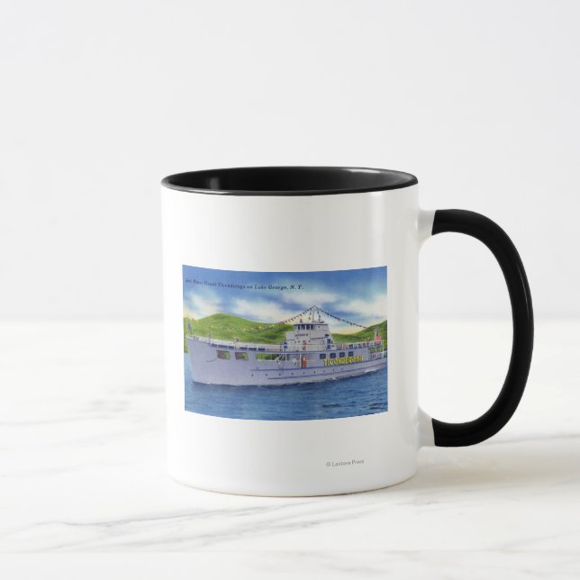 Stahlmotorschiff Ticonabweicha am See Tasse (Rechts)