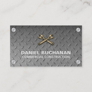 Stahlmuster   Metallschrauben   Wrenches Visitenkarte