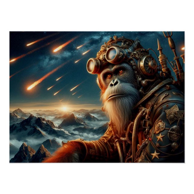 STAHLORANGUTAN 4 POSTER (Vorderseite)