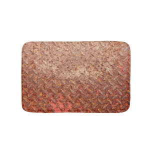 Stahlplatte aus rostfreiem Edelstahl, grungy Metal Badematte