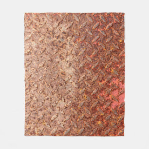 Stahlplatte aus rostfreiem Edelstahl, grungy Metal Fleecedecke